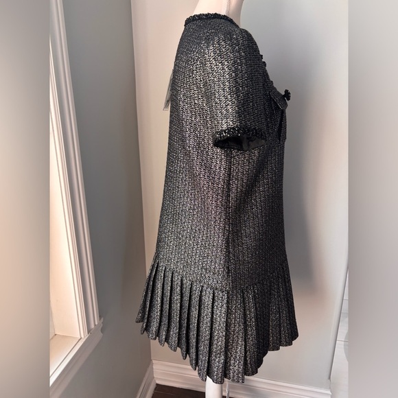 Self-Portrait Black Textured Women’s Dress - Picture 6 of 10